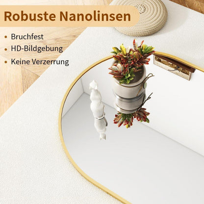 Ganzkörperspiegel Bogen Gold – Stand- & Wandspiegel 171x76cm