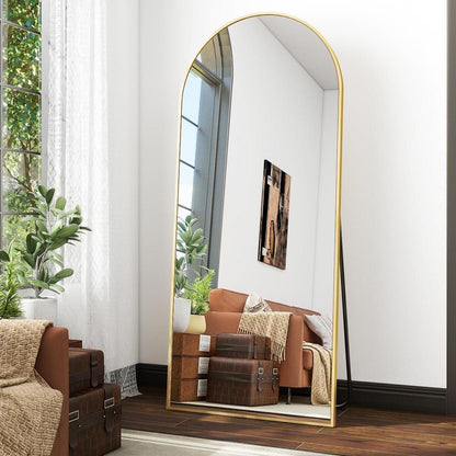 Ganzkörperspiegel Bogen Gold – Stand- & Wandspiegel 171x76cm