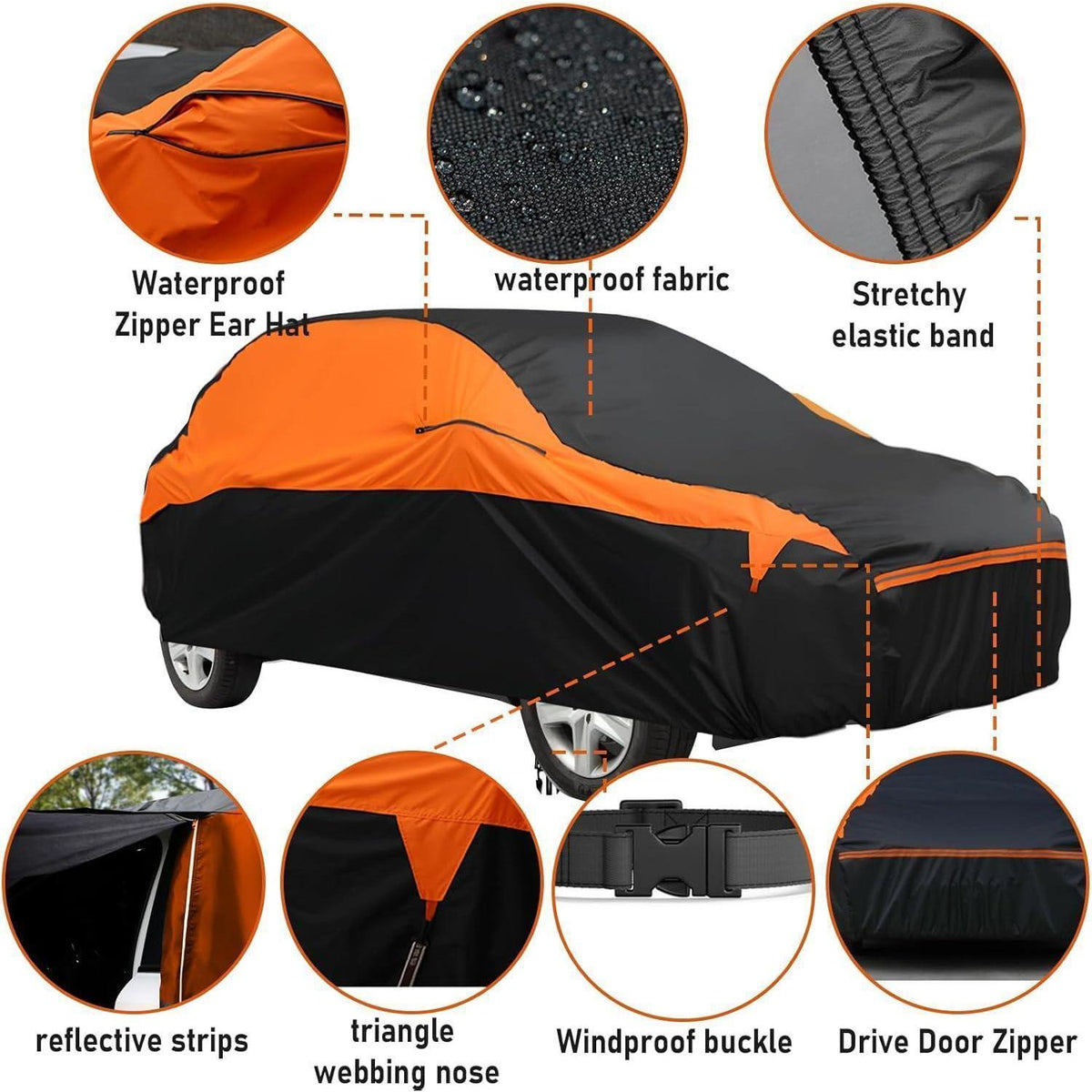 Autoabdeckung Dacia Sandero 2008-2024, wasserdicht & Ganzjahres Schutz