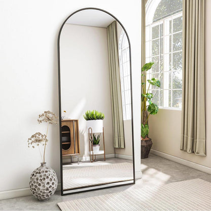 Ganzkörperspiegel Bogen Schwarz – Stand- & Wandspiegel 171x76cm