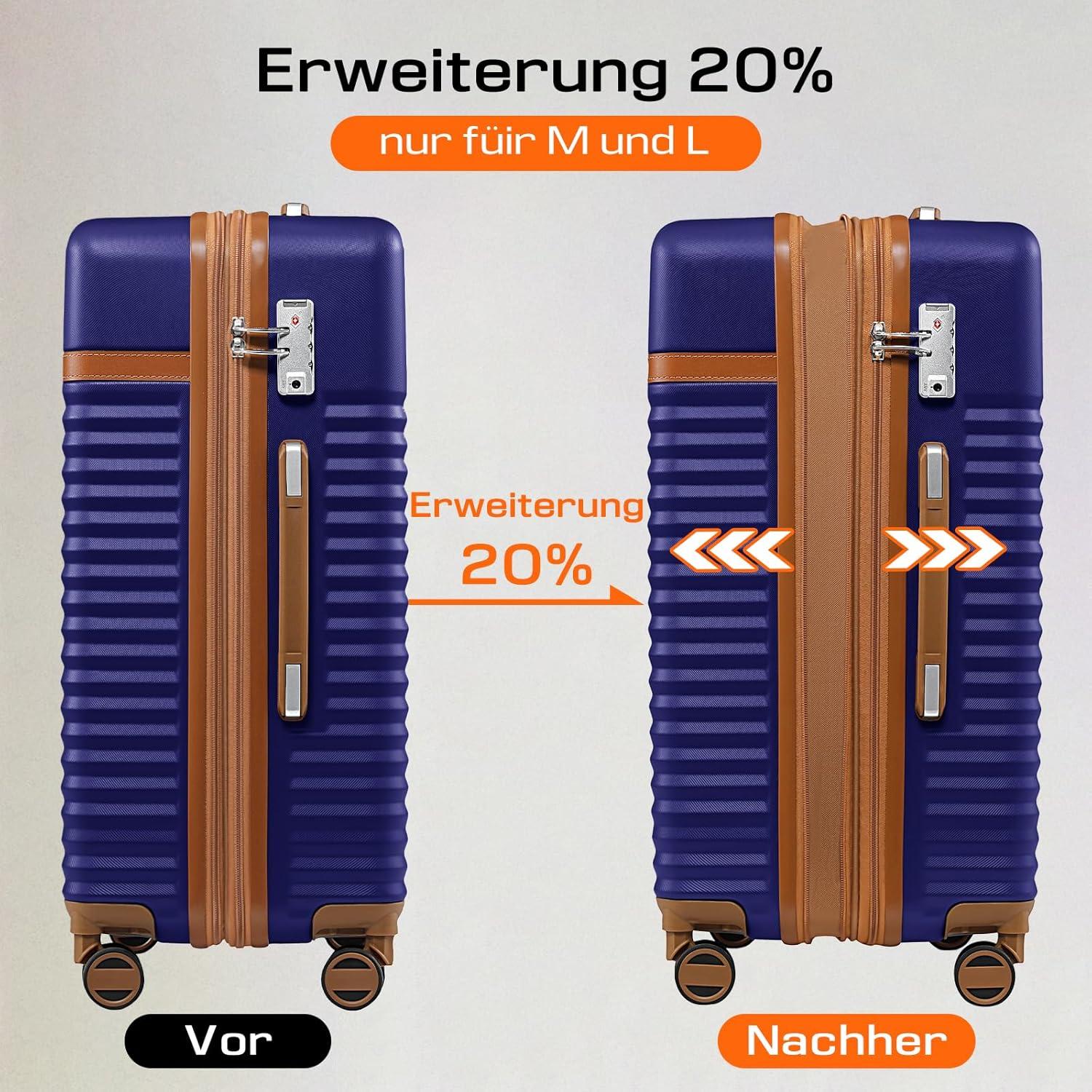 Joyway Kofferset 5tlg ABS Hartschalen Trolley, 4