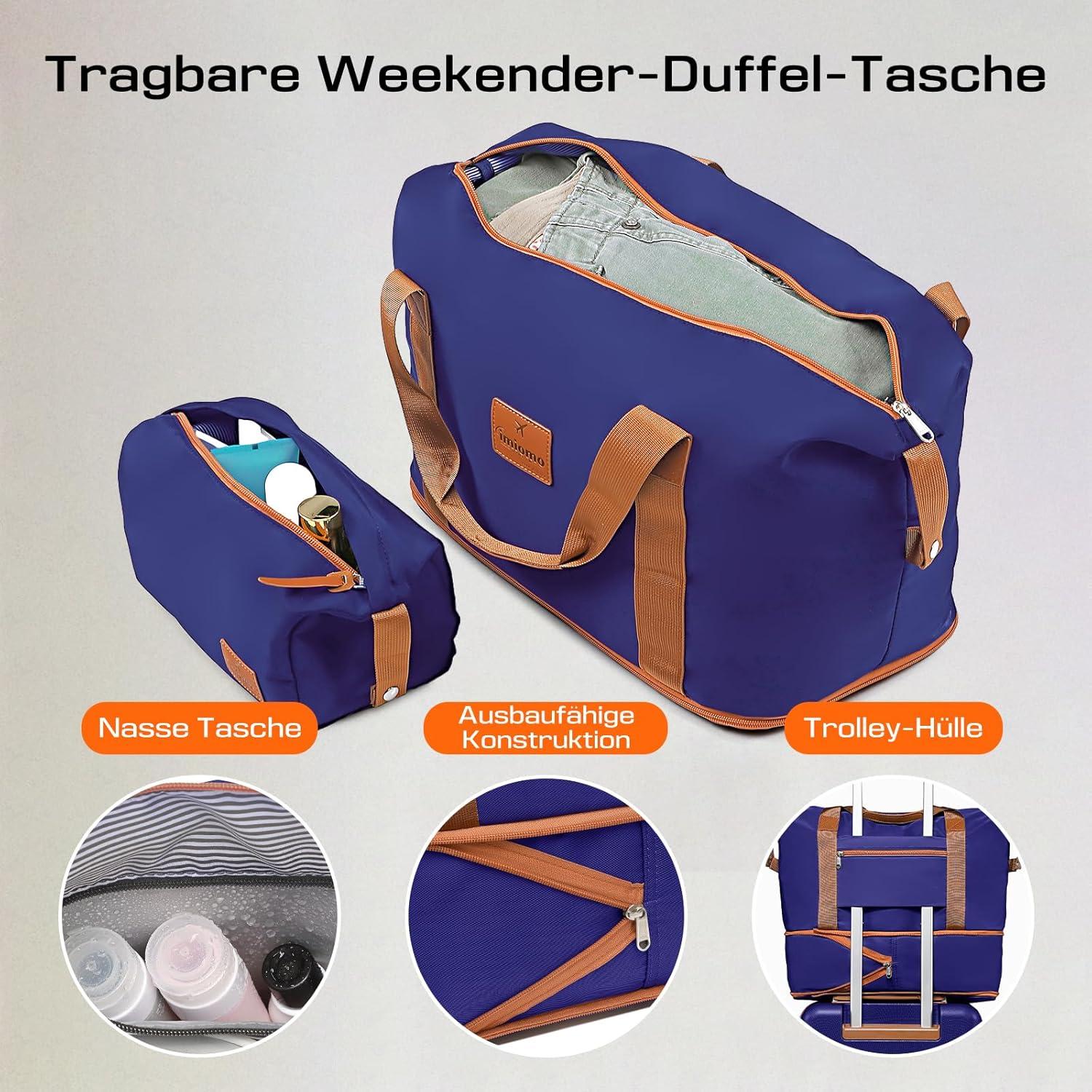 Joyway Kofferset 5tlg ABS Hartschalen Trolley Reisekoffer TSA Dunkel Blau