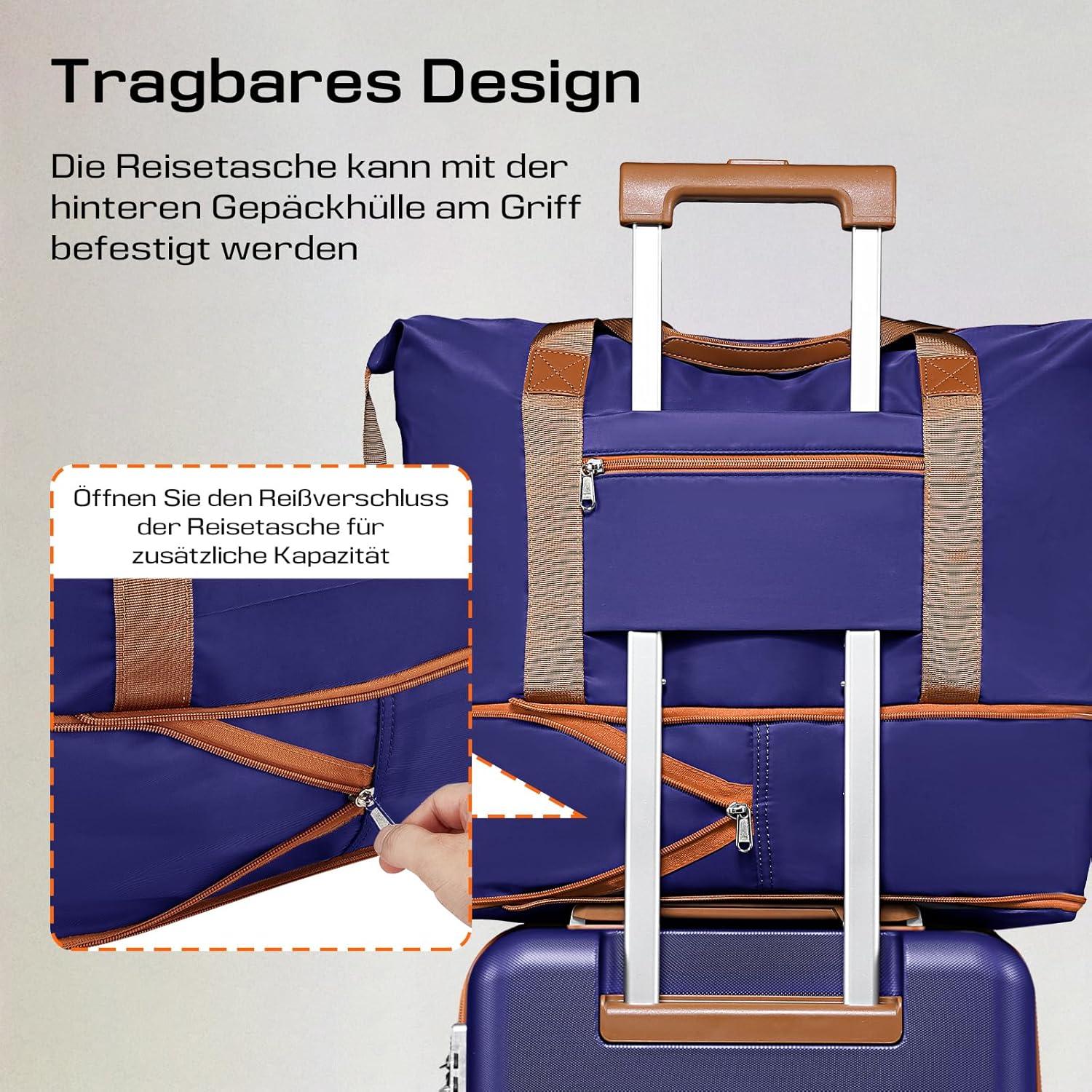 Joyway Kofferset 5tlg ABS Hartschalen Trolley Reisekoffer TSA Dunkel Blau