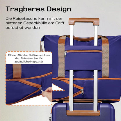 Joyway Kofferset 5tlg ABS Hartschalen Trolley Reisekoffer TSA Dunkel Blau