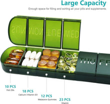 FHORAIN Tablettenbox 7 Tage Pillendose BPA-frei Grün