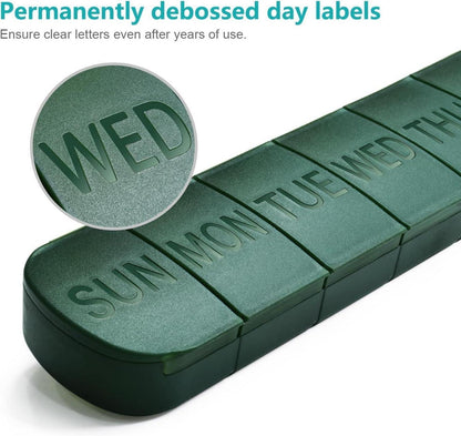 Pillenbox 7 Tage Medikamentenbox Deutsch Pillendose BPA-frei