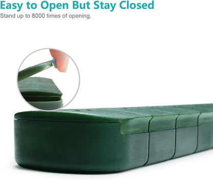 FHORAIN Tablettenbox 7 Tage, Pillendose Deutsch, BPA-frei