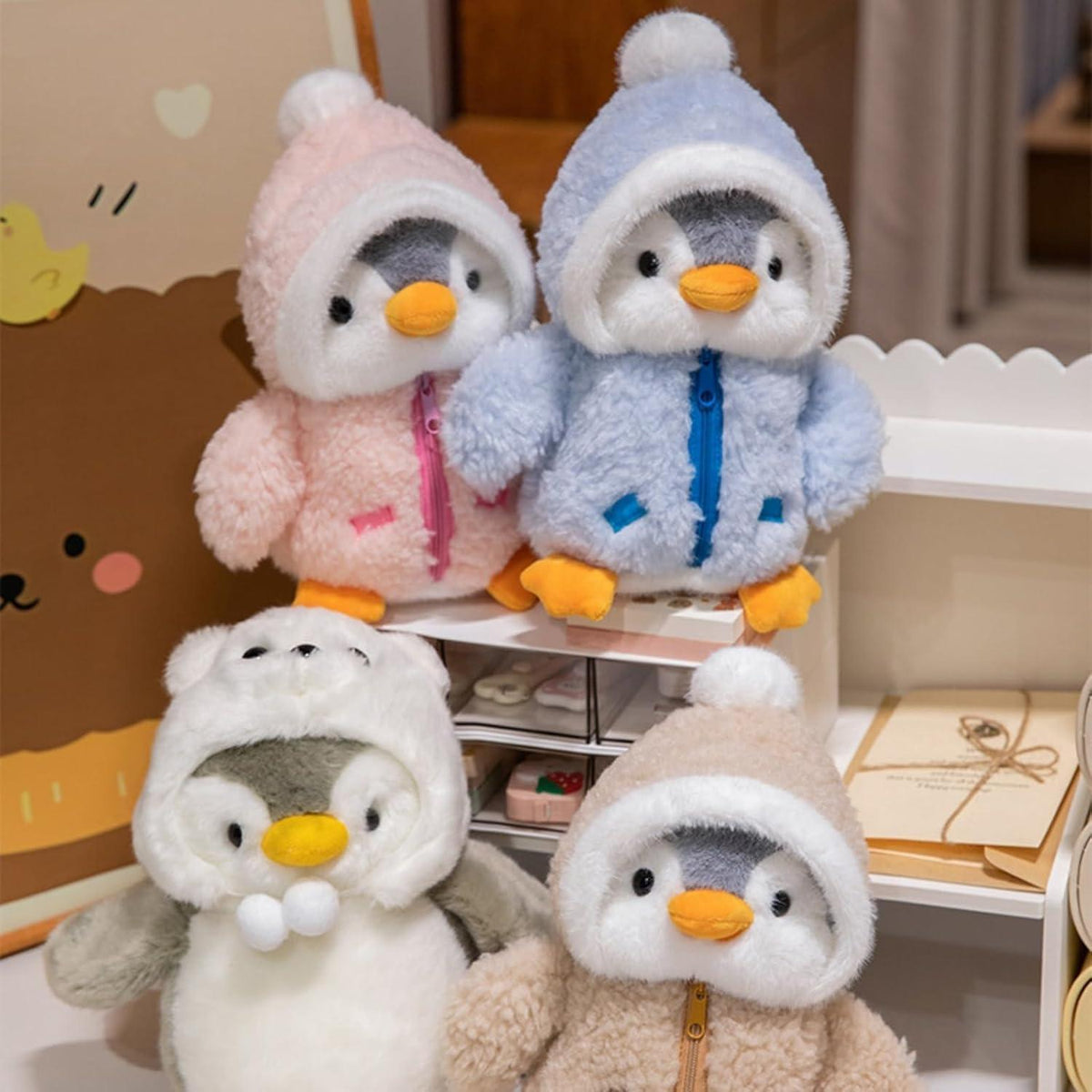 Pinguin Kuscheltier 25 cm – Flauschiges Stofftier zum Kuscheln