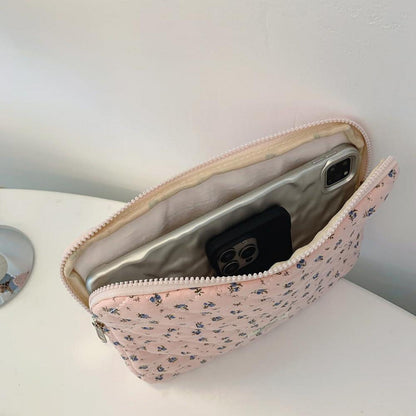 Puffy Laptop Hülle 11-15 Zoll, Süße Laptoptasche für MacBook & mehr, Rosa