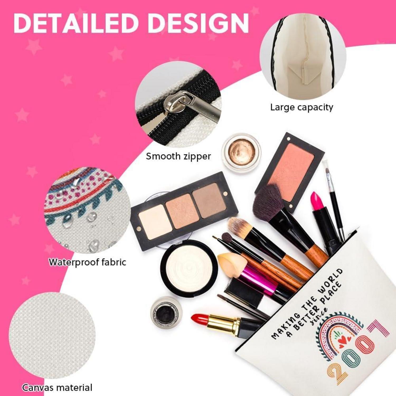 Make-Up Tasche Damen 40. Geburtstag Geschenk Tragbare Kosmetiktasche