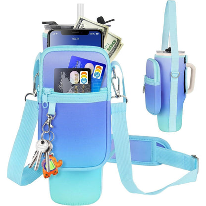 Trinkflaschenhalter für 40oz Stanley & Meoky Becher mit Tasche