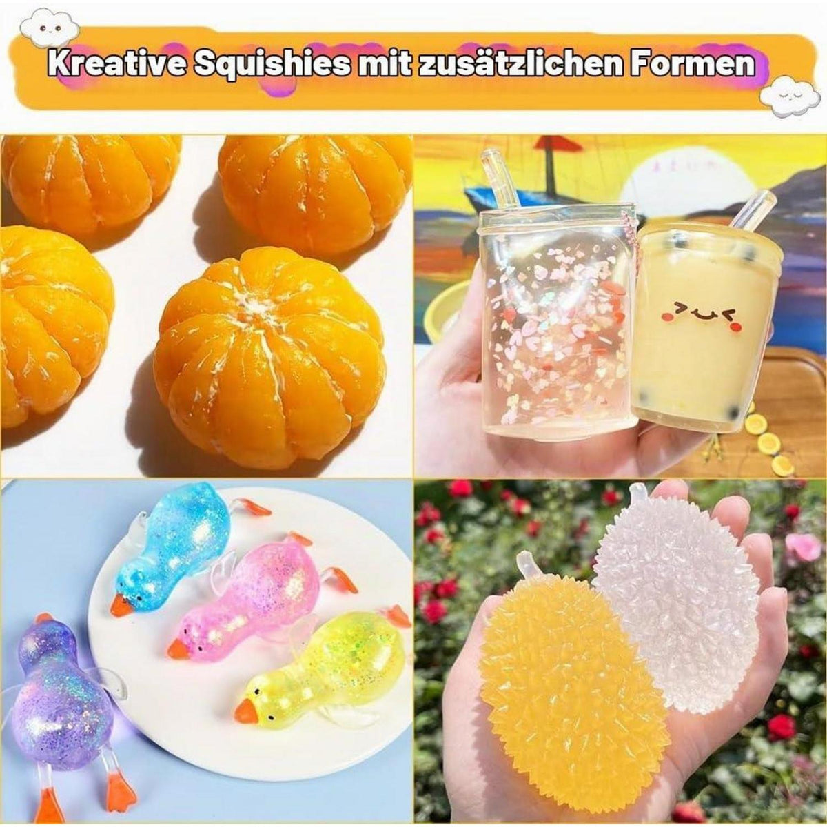 DIY Küken Squishy Set – Flüssigsilikon Basteln