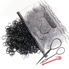 1000 Stück Elastische Haargummis Haarstyling Set mit Zubehör
