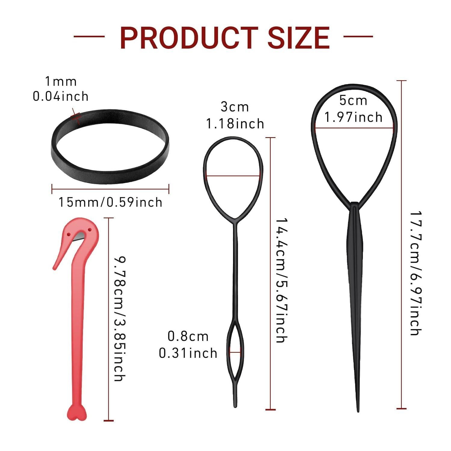 1000 Stück Mini Elastische Haargummis Haarstyling Werkzeuge
