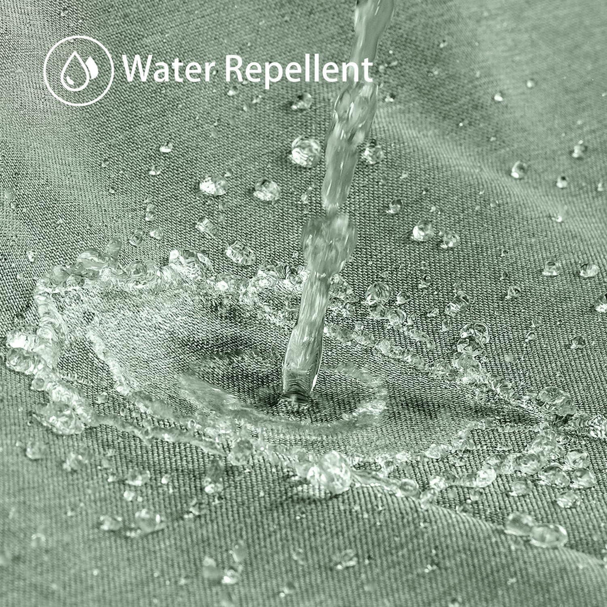 Leinen Duschvorhang Grün – Wasserdicht & Schwerer Badewannenvorhang