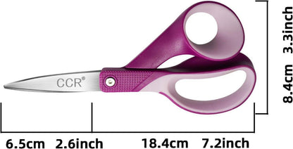 Linkshänder Schere 18.5cm Bastelschere 3er Pack ergonomisch Sicherheit Komfort
