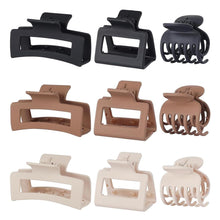 9er Set Matte Haarspangen in 3 Stilen für Damen - Haarklammern für