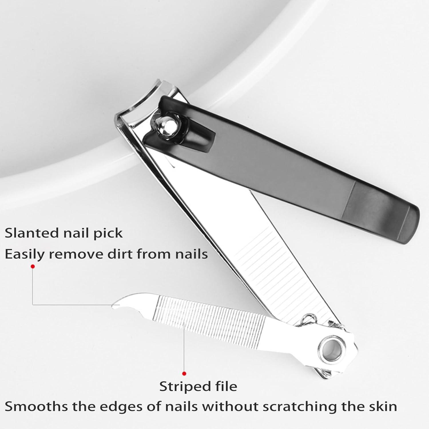Nagelknipser Profi für starke Nägel, Edelstahl Ergonomisches Design