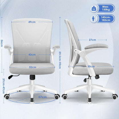 Ergonomischer Office-Stuhl mit Lendenwirbelstütze und Atmungsaktiver