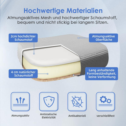 Ergonomischer Bürostuhl mit Lendenwirbelstütze und Atmungsaktiver