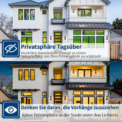 Spiegelfolie Fensterfolie 90x400cm – Sichtschutz & UV-Schutz