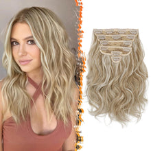 Clip in Haarverlängerung 30cm Blond Extensions 6-teilig