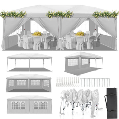 Faltpavillon 3x6m – Wasserdicht & Winterfest für Garten & Party