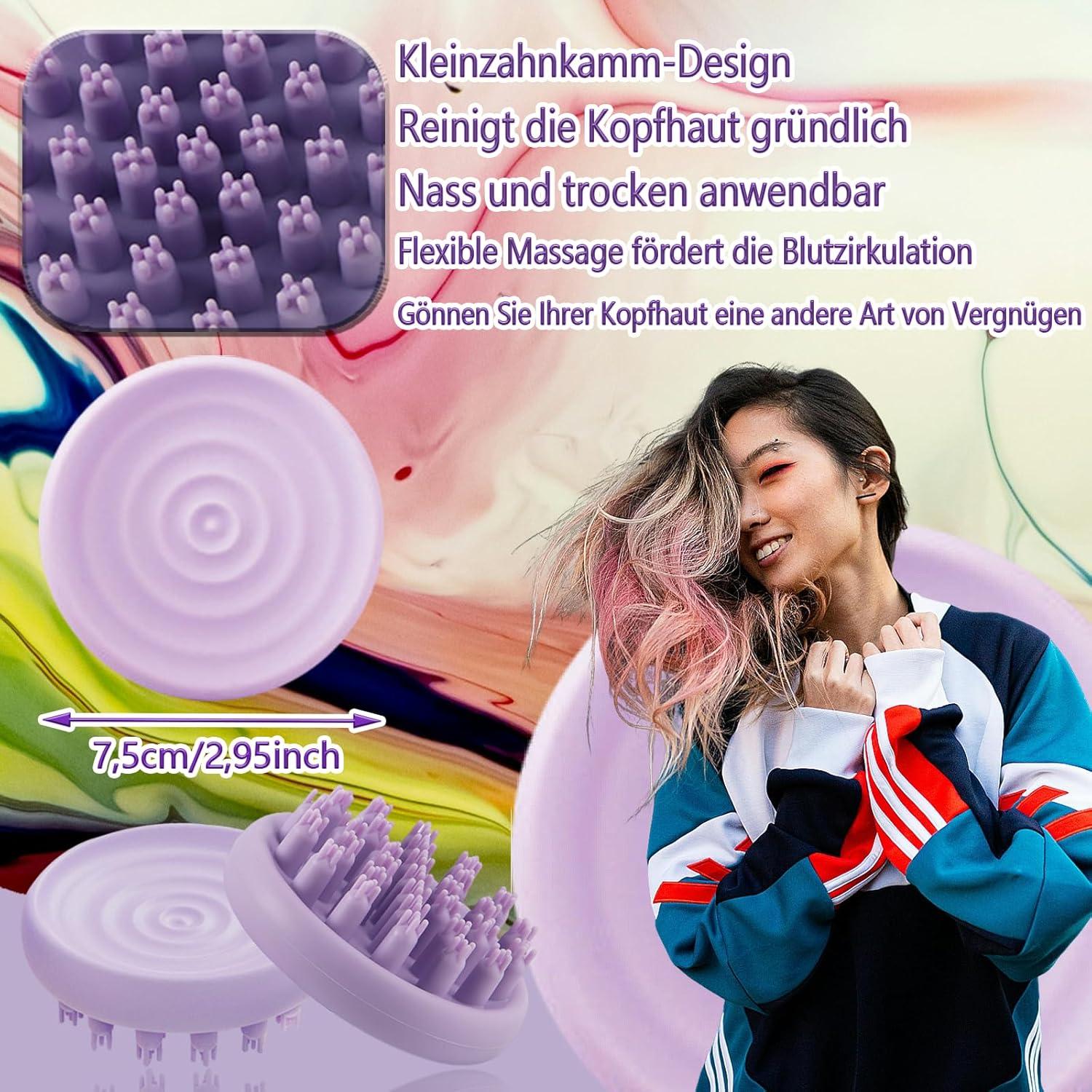 Haaröl Applikator Scalp Massager Set Haarstyling Werkzeug