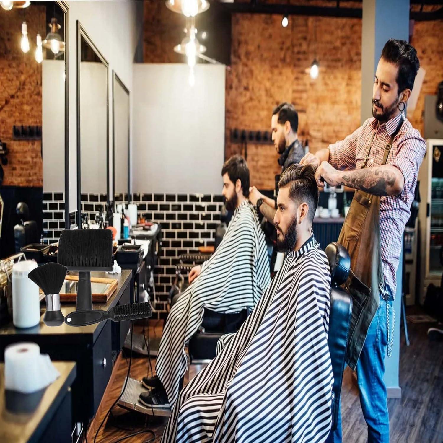 Professionelle Friseur Bürste Set für Haarschnitt & Rasur, Barber Brush Kit