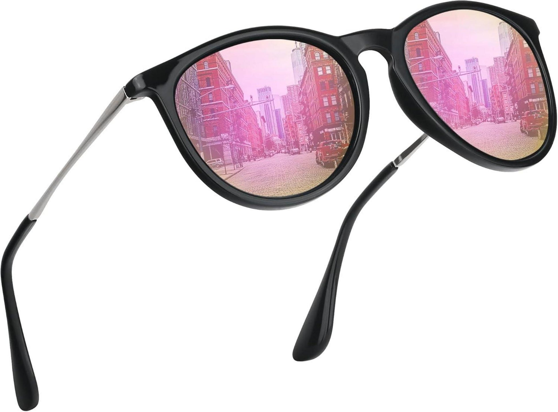 Polarisierte Retro Sonnenbrille UV400 Schutz Cateye Damen Vintage