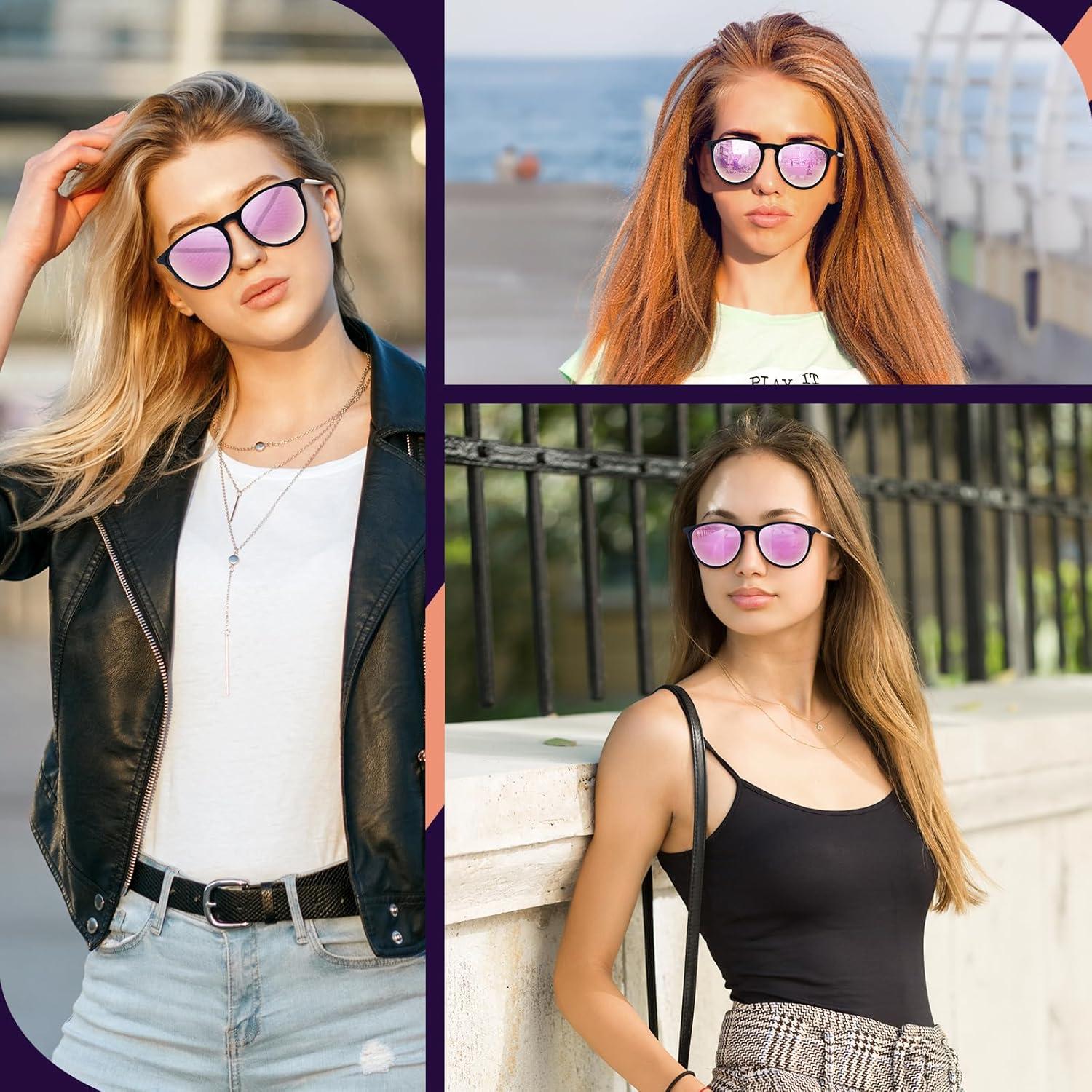 Polarisierte Retro Sonnenbrille UV400 Schutz Cateye Damen Vintage