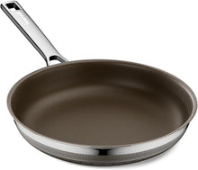 Antihaft Keramik Bratpfanne 20cm Titan Braun Tri-ply Edelstahl