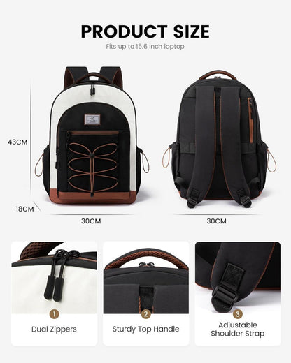 LOVEVOOK Rucksack Damen Herren 15,6 Zoll Laptopfach Leichter