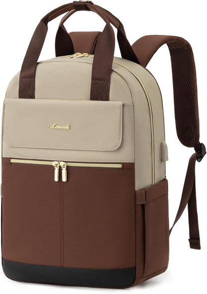 Rucksack Damen 15,6 Zoll mit Laptopfach wasserdicht Daypack Uni Büro