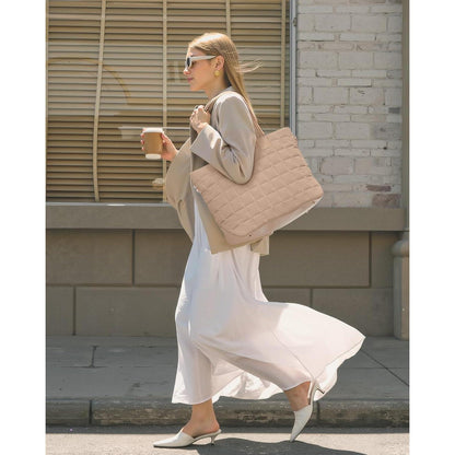 Laptoptasche Damen 15,6 Zoll Khaki Arbeitstasche Groß