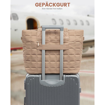 Laptoptasche Damen 15,6 Zoll Khaki Arbeitstasche Groß