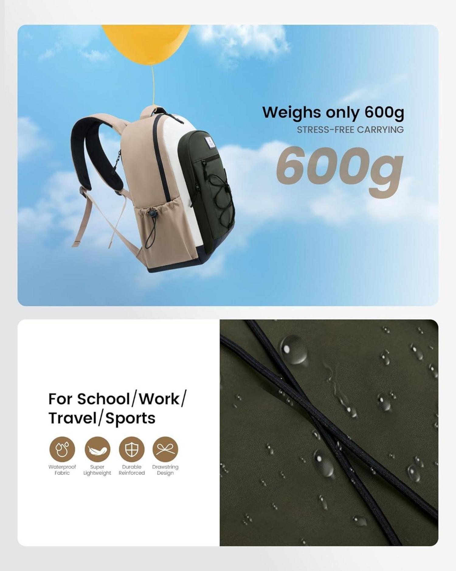 15,6 Zoll Laptop Rucksack Leichter Schulrucksack Damen Herren