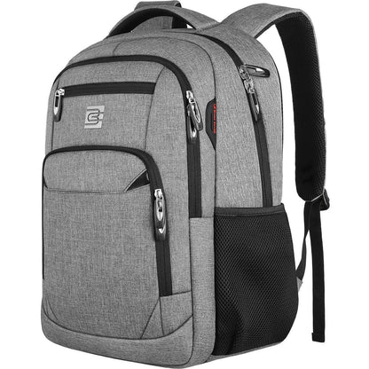 20 Zoll Laptop Rucksack Grau – Schulrucksack für Teenager & Herren