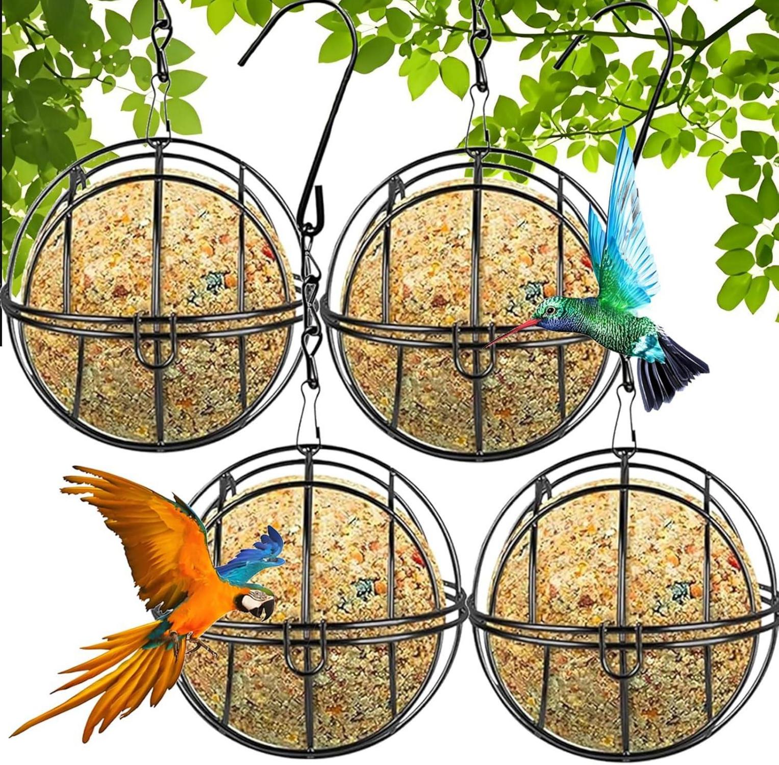 Vogelfutterspender Meisenknödelhalter Aufhängen Klappdeckel