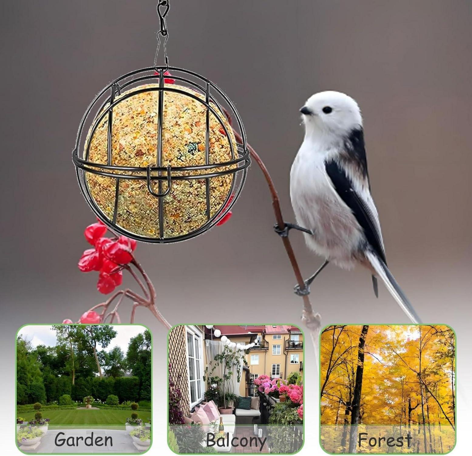 4er Set Vogelfutterspender Meisenknödelhalter Garten Futterspender