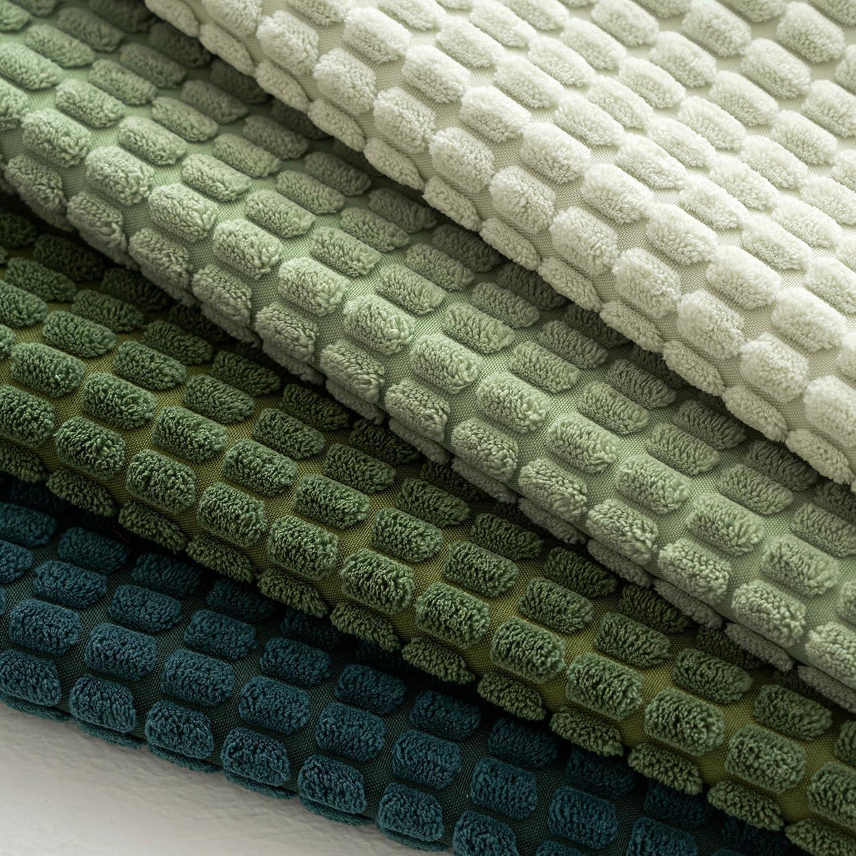 4er Set Kissenbezüge Weihnachten Waldgrün 40x40 cm Kordsamt
