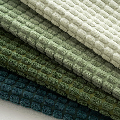 4er Set Kissenbezüge Weihnachten Waldgrün 40x40 cm Kordsamt
