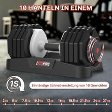 Verstellbare Hanteln 2-27kg für Home Gym, Platzsparend