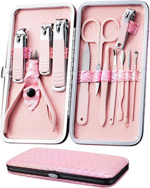 12-teiliges Nagelpflegeset aus Edelstahl für Damen, in