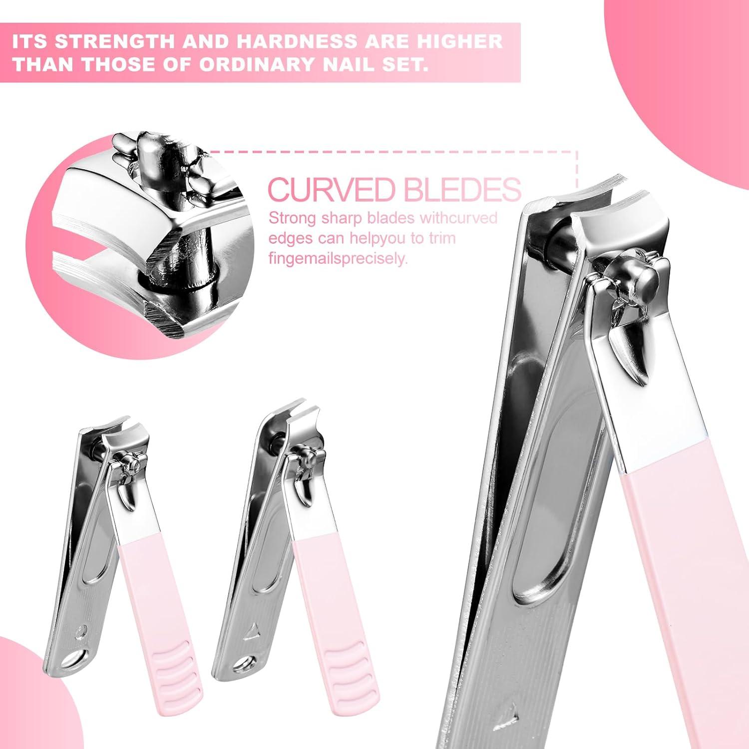 12-teiliges Nagelknipser Pediküre Maniküre-Set aus Edelstahl