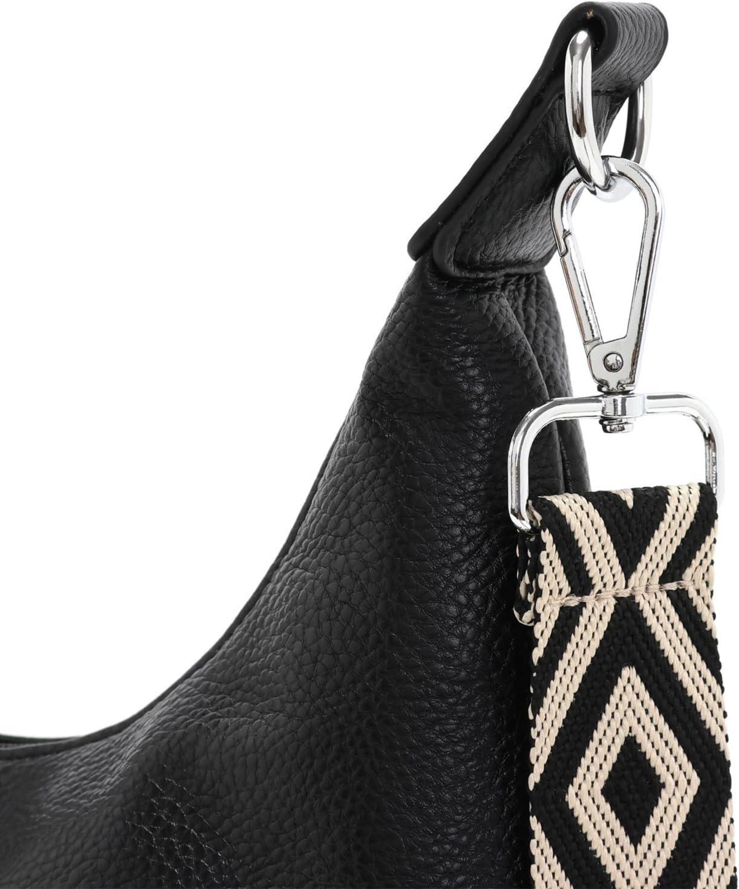 SOGYECS Umhängetasche Damen Groß Schwarz Vegan Leder