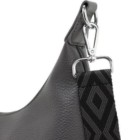 Damen Handtasche Umhängetasche Crossbody Bag Schultertasche - Grau
