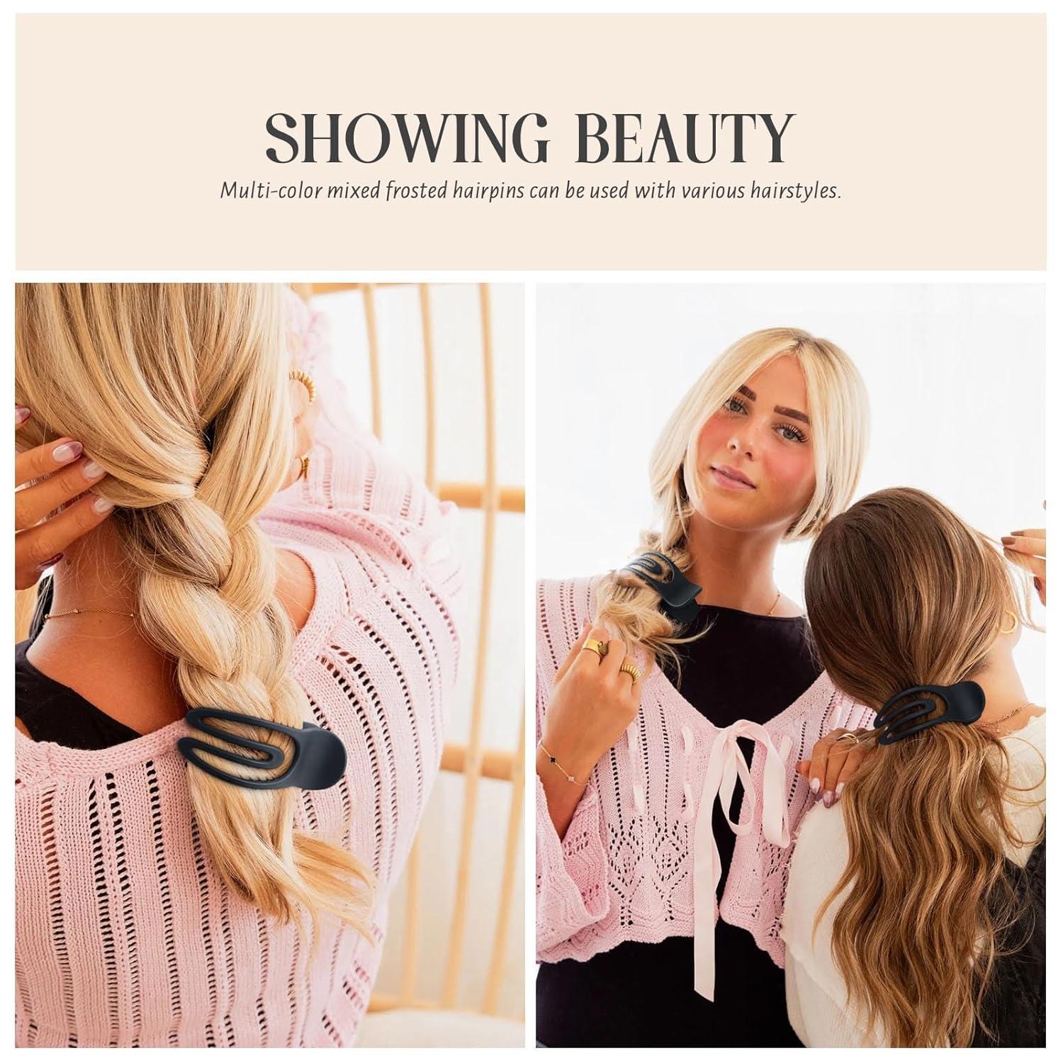 PROPOG Haarspange Damen 6 Stück Französische Matte Hair Claw Clip