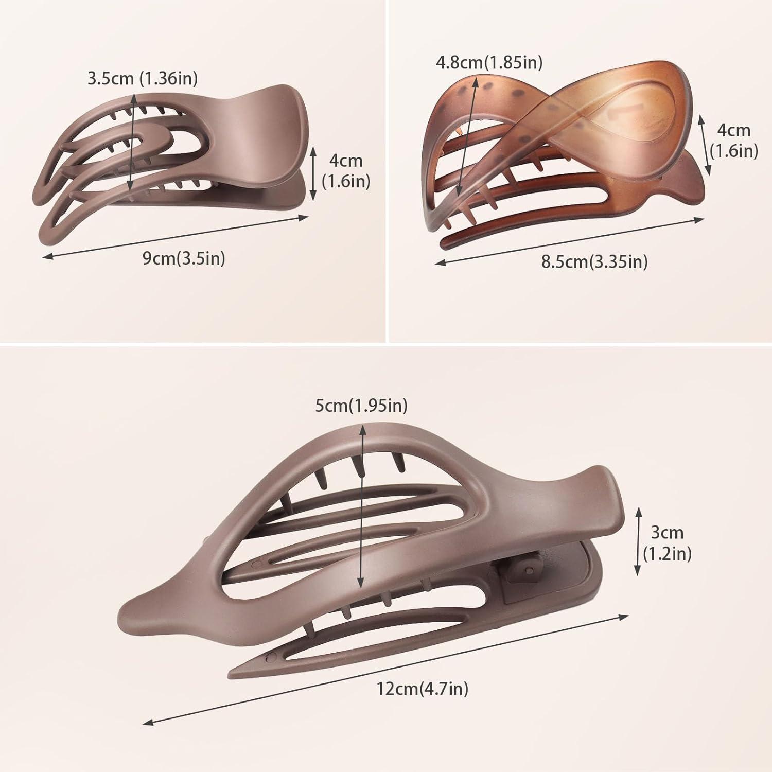 Haarspangen Damen 6 Stück Haarklammer Rutschfest Französische Haarspange