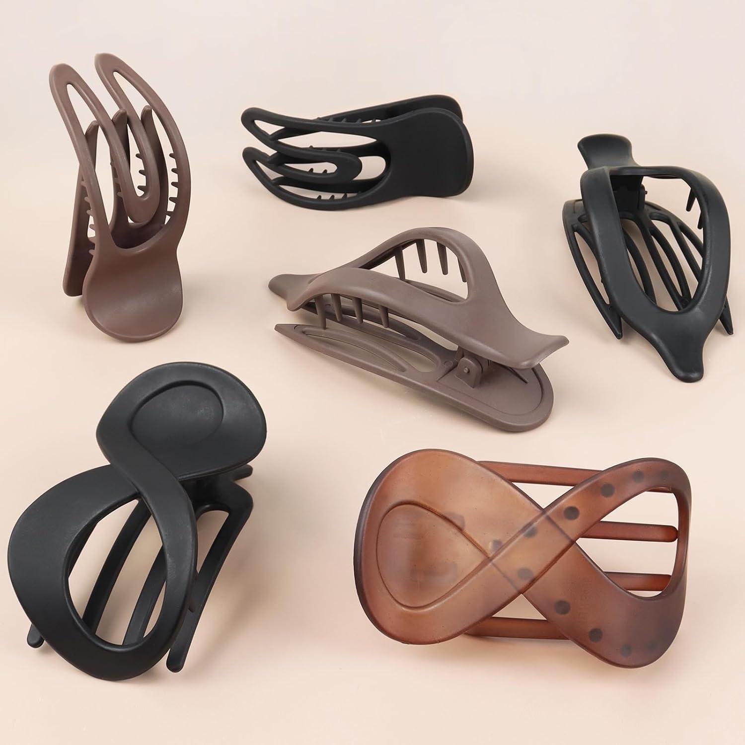 PROPOG Haarspange Damen 6 Stück Französische Matte Hair Claw Clip